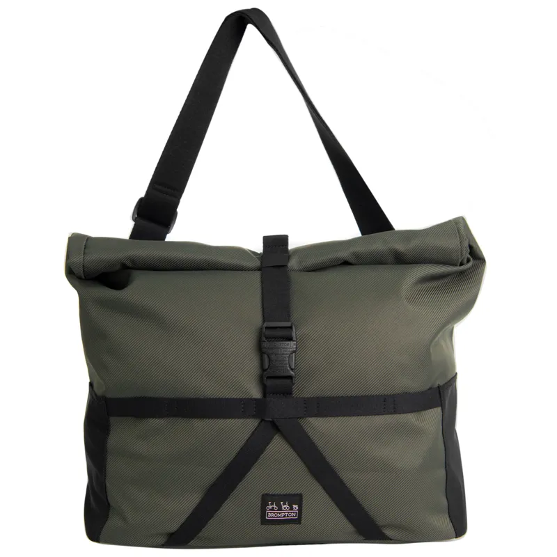Brompton Borough Roll Top Bag Medium in Olive-1